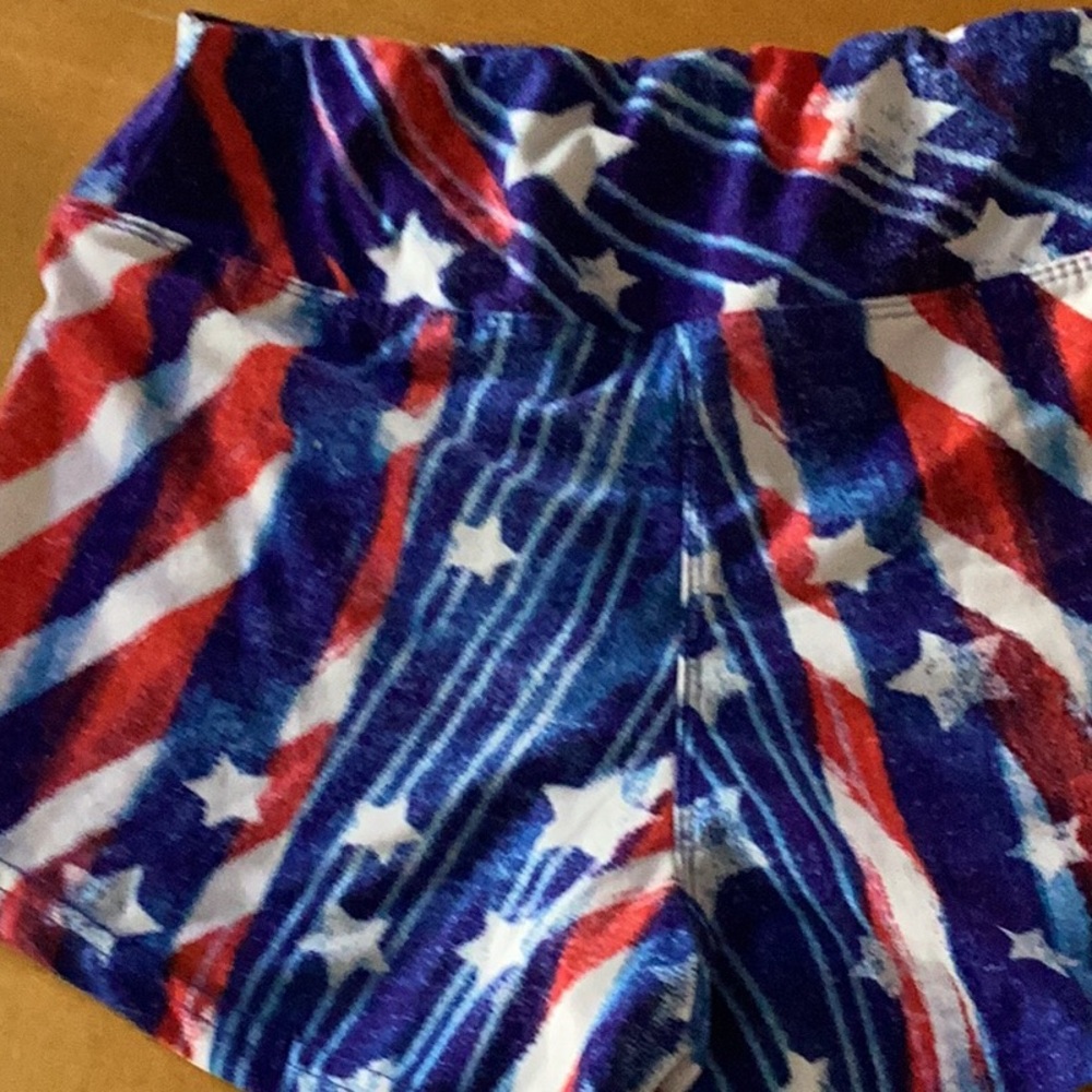Always Athletic Red and Blue Shorts Dynamic Design - Picture 3 of 3